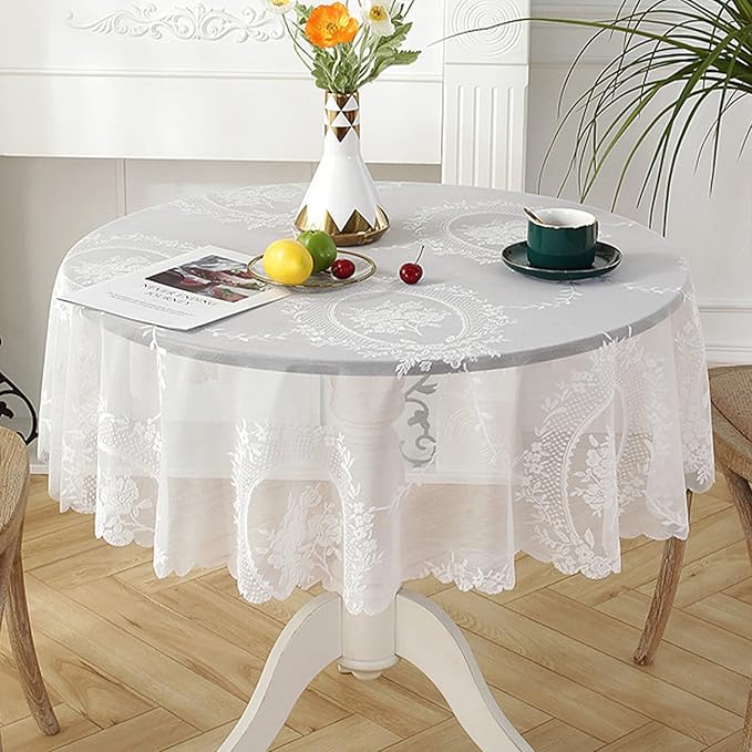 Jeloris Round Lace Tablecloth by Jeloris