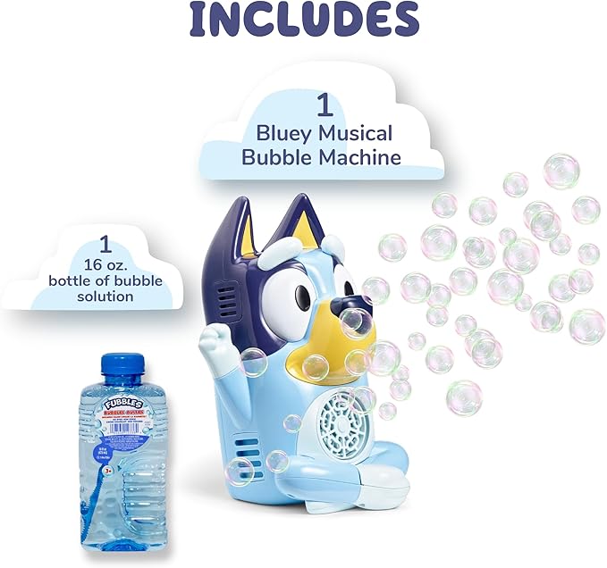 BLUEY NO Spill Musical Bubble Machine | Bubble Toy - Image 2