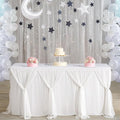 Suppromo White Tulle Table Skirts by Suppromo