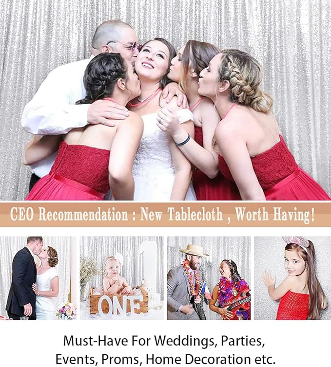 ShiDianYi Premium Sequin Photography Backdrop 6x8FT - Image 5