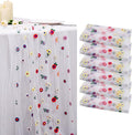 BINBE 6pcs Ivory Daisy Fall Table Runner Embroidery Gauze 10FT Florals Seasonal by BINBE