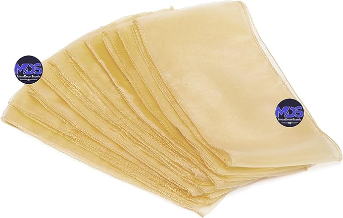 MDS Pack of 125 PCS Organza Chair Sashes Wider Dining Chair Bows Ribbon Tie Back - Image 3