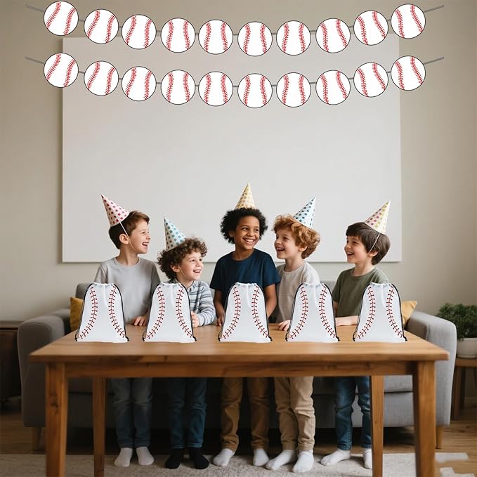 SAOTD 50 Pack Baseball Goodie Bags 7.87x9.84 inch, Party Fvors Gift Treat Snack - Image 7
