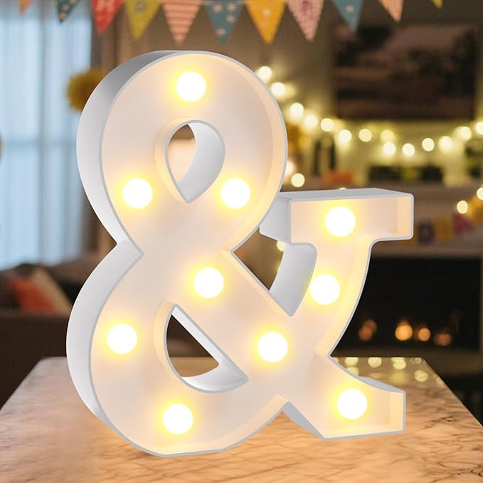 LED Marquee Light Up Letters Sign by NANXU