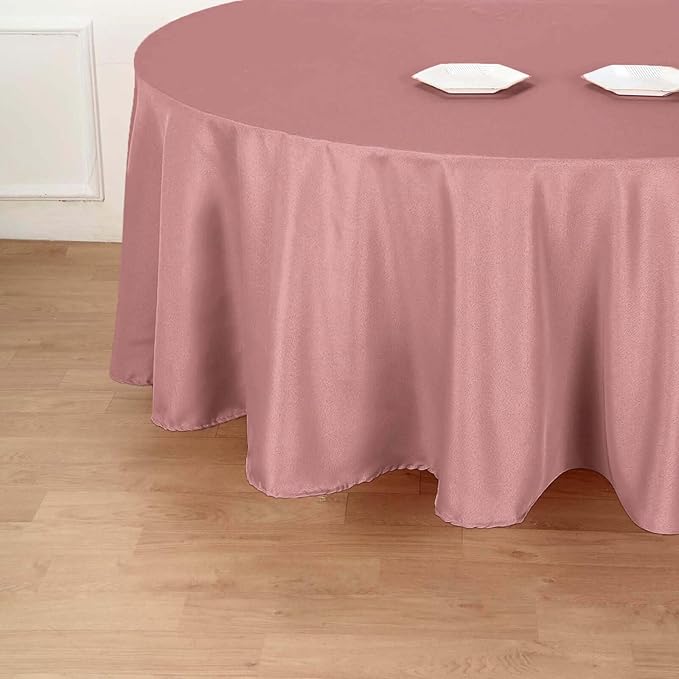 Efavormart Round Tablecloth, 108 Inch Stain & Wrinkle Resistant Washable Table - Image 2