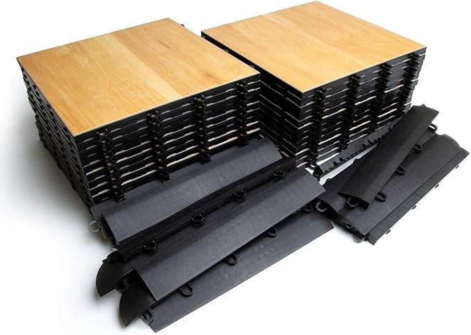 Big Floors 5X5MAPLEFLOOR Interlocking Lightweight Plastic Modular Dance Floor - Image 3