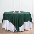 Efavormart 90" Hunter Emerald Green Wholesale Linens Polyester Square Linen by efavormart