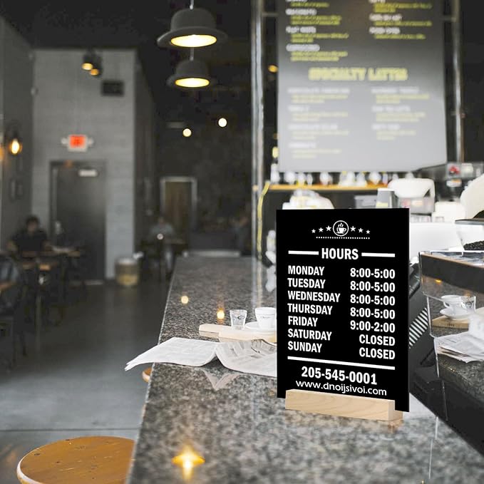 JINMURY 8x10 Inch Black Acrylic Sign - Image 7