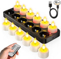 SoulBay Flameless Candles with Remote Control Timer & Charging Base by SoulBay