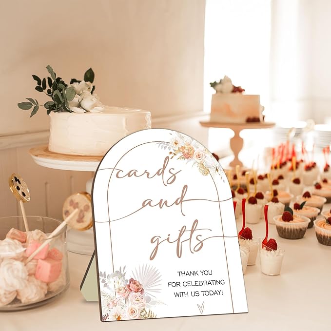 Floral Decor Cards and Gift Sign, Thank You - Image 3