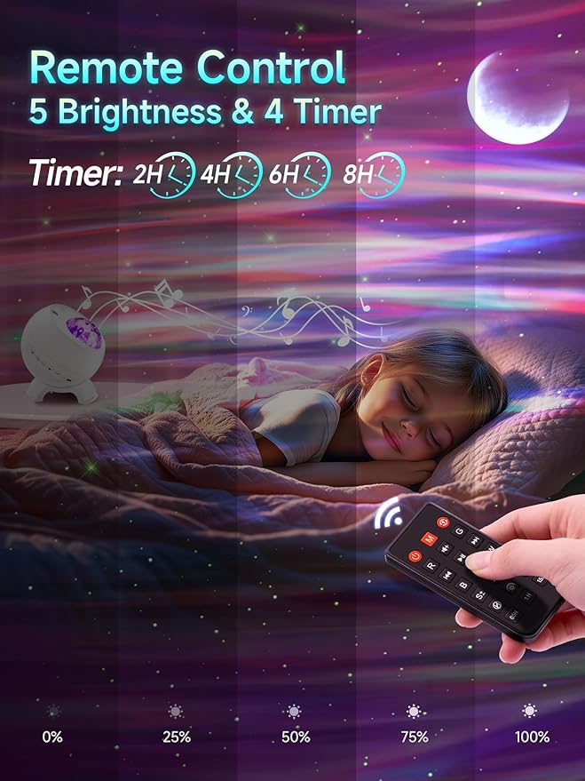 Northern Lights Projector, 180 Lighting Modes Galaxy Projector - Image 5