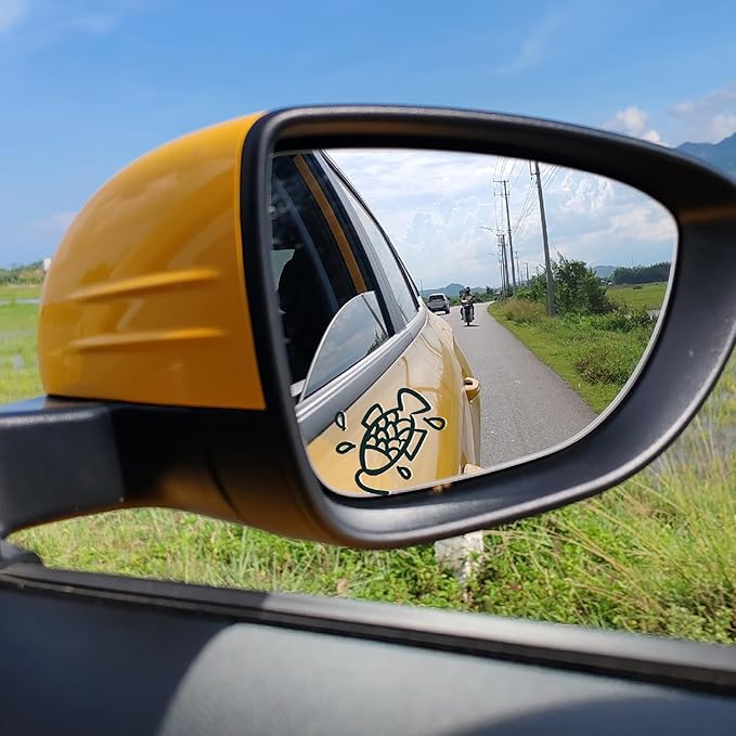3pcs Custom Car Rearview Mirror Vinyl Decal Personalized Vehicle Rear View - Image 3