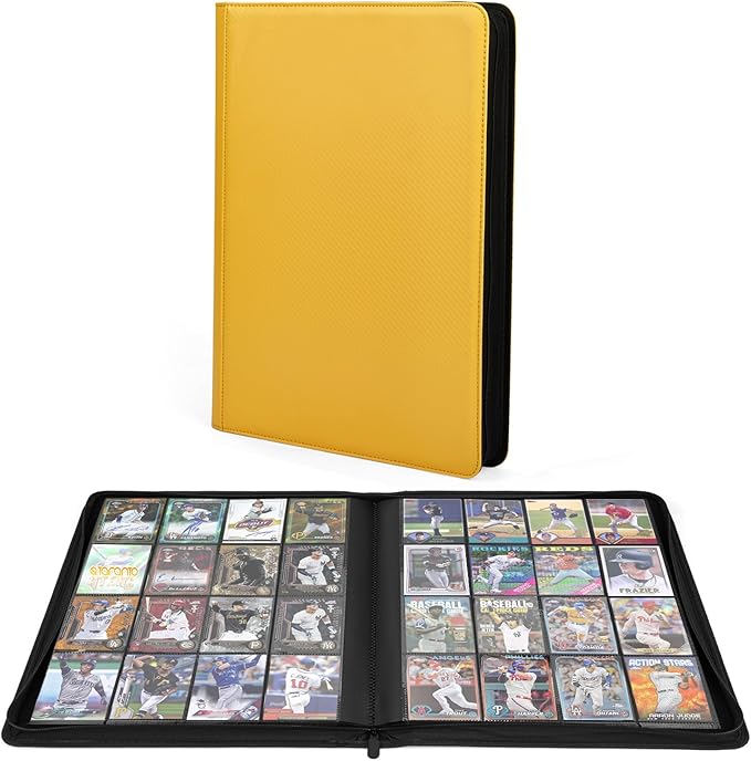 Premium 1000+ Pockets Trading Card Binder, 16-Pocket Ringless Side-Loading Album by Unknown