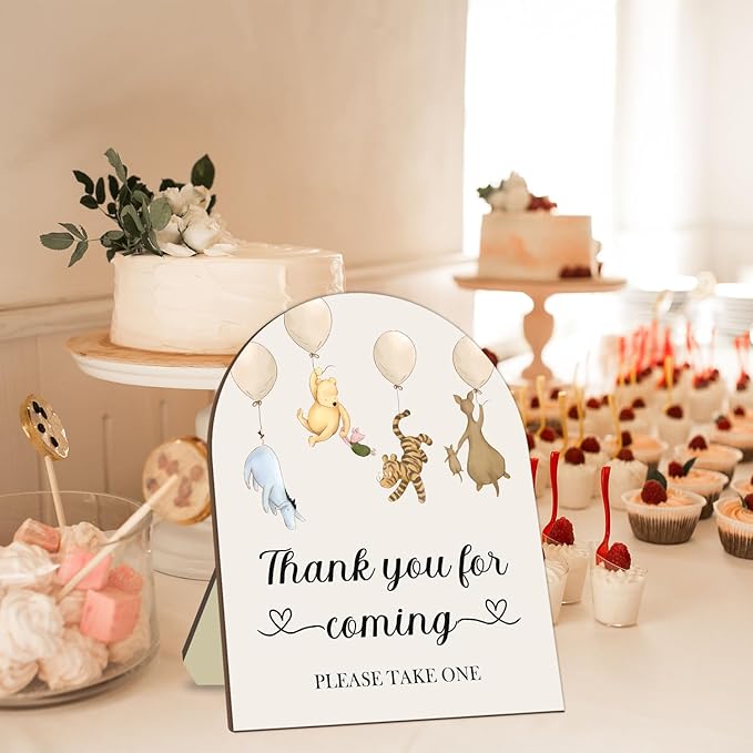 Winnie Decor Wedding Shower Welcome Sign, Thank You - Image 3