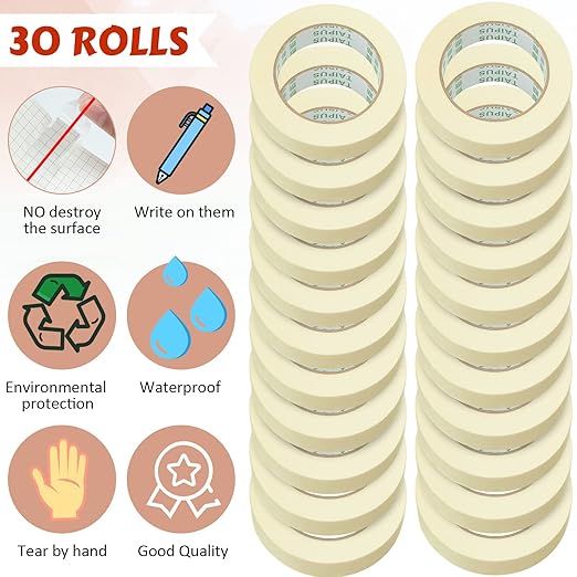 Masking Tape Bulk General Purpose Masking Painting Tape 55 Yards - Image 3