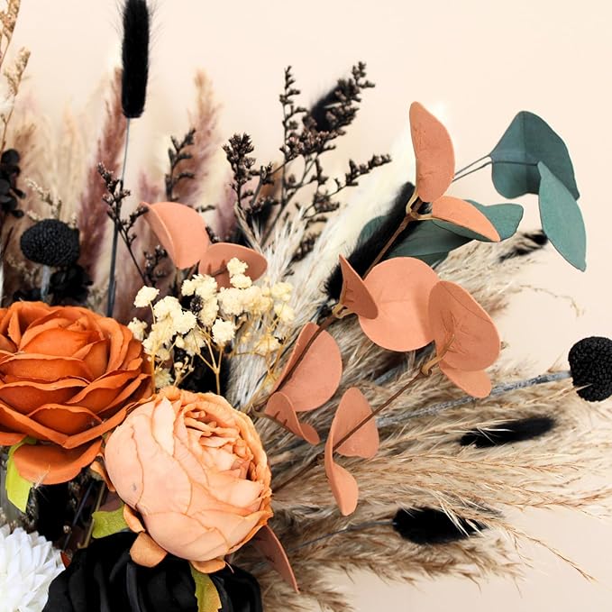 RyddeligHome Fall Flower Arrangements in Vase 100pcs, Fall Centerpieces - Image 8