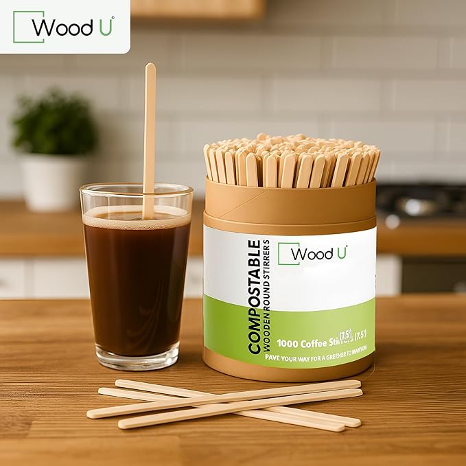 Wooden Coffee Stirrers 7.5" 1000 pcs - Image 7