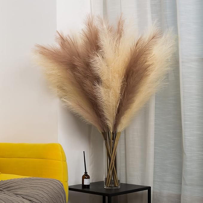 EVODIS Faux Pampas Grass 8 Stems, Artificial Pampas Grass - Image 5