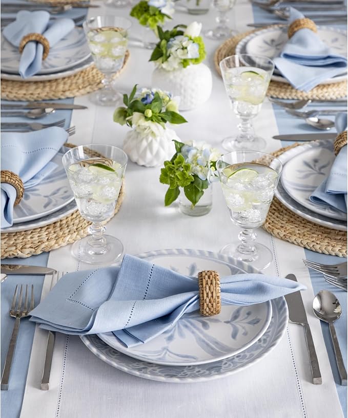Solino Home Linen White Table Runner 120 Inches Long - Image 8