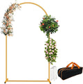 Metal Arch Backdrop Stand Set- Heavy Duty Rust-Proof Wedding Decoration Frame by Eco+Moda