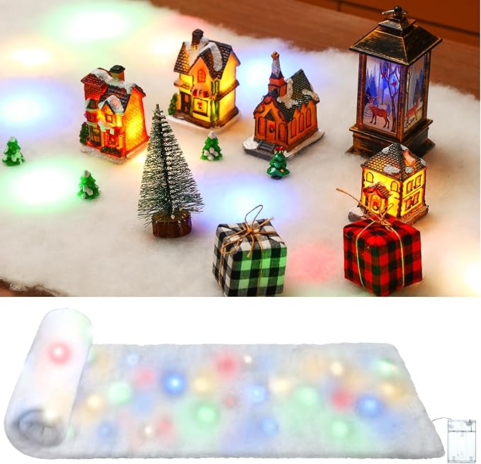 Jetec LED Christmas Fake Snow Blanket by Jetec