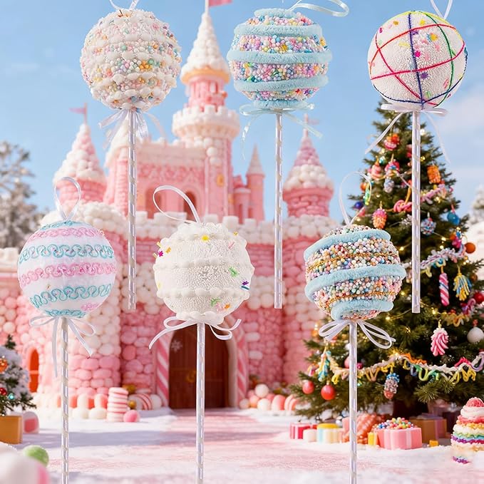 LANGXUN 6pcs Lollipop Candy Land 2025 Xmas Birthday Party Wedding Suppiles - Image 5