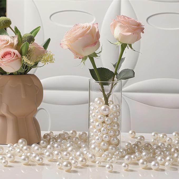 200 Pcs Vase Filler Beads White Pearl Beads - Image 5