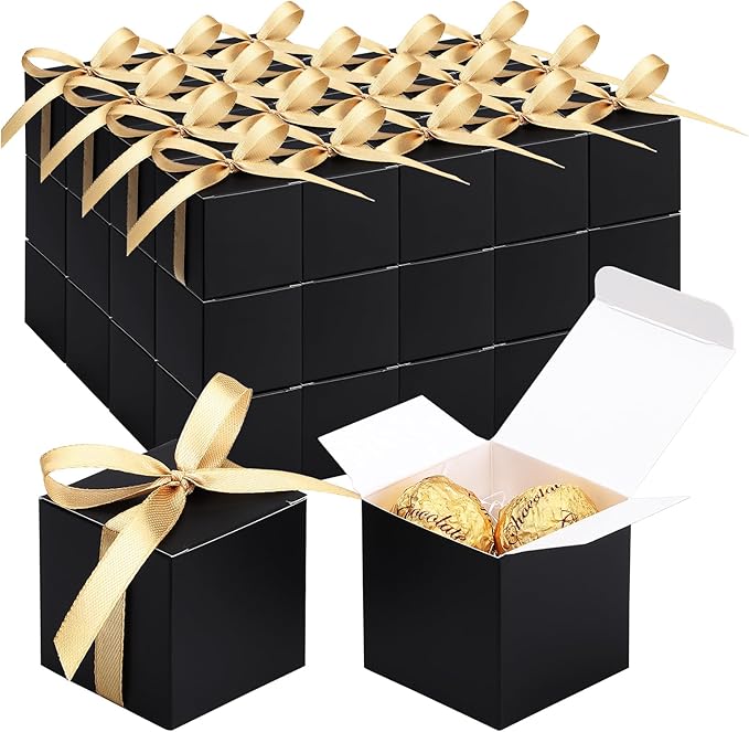 EUSOAR Favor Boxes, Mini Paper Cube Soap Box Chocolate Truffles Storage Macaron by EUSOAR