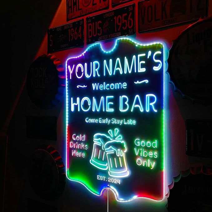 ADVPRO Personalized Your Name Home Bar RGB Dynamic Glam LED Sign - Image 4
