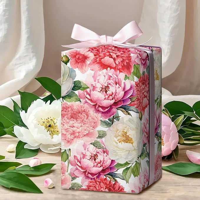 WRAPAHOLIC Floral Wrapping Paper Roll - Image 4