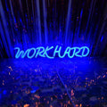 Work Hard Neon Signs for Wall Decor, Neon Light Sign LED Signs for Wall Light by INSNEnNNeonSignsFactory1999