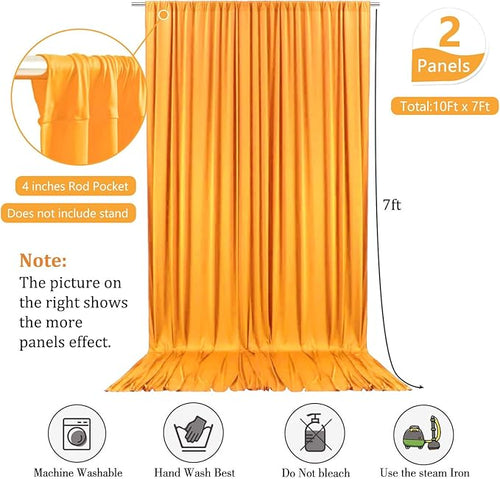 10 x 7 Feet Orange B Backdrop Curtain - Image 2