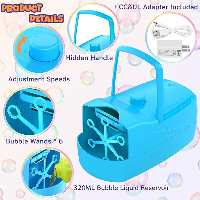 Bubble Machine, Automatic Bubble Blower - Image 4