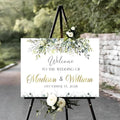 Personalized Wedding Welcome Sign, Easel Stand by Jewelry