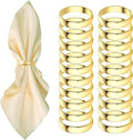 Gold Napkin Rings-20 Pcs Stainless Steel Napkin Rings, Metal Napkin Ring by GERILKAI