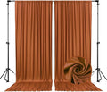 10 x 7 Feet Bronze Backdrop Curtain by ZEBMOON