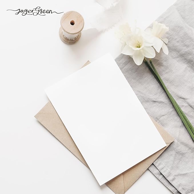 50 Pack 5x7 Blank Cardstock Paper, Thick Folded Heavy Cardstock - Image 5