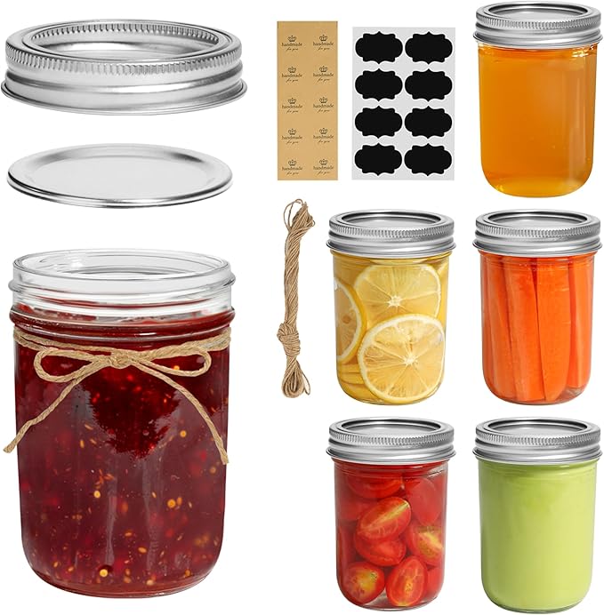 ComSaf Small Mason Jars 8 oz by ComSaf