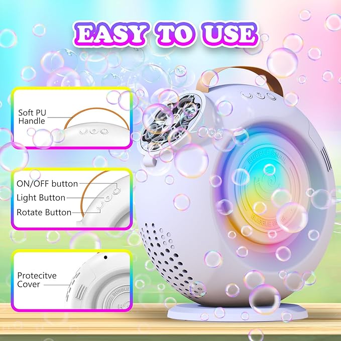 Bubble Machine, Automatic Bubble Maker Rechargeable, 15000+ Big Bubbles per Min - Image 3