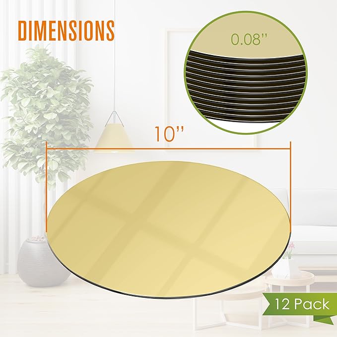 Houseables Gold Mirror Centerpieces - Image 2