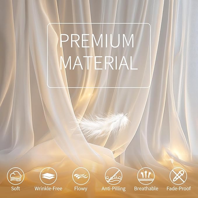 White Tulle Backdrop Curtain - Image 5