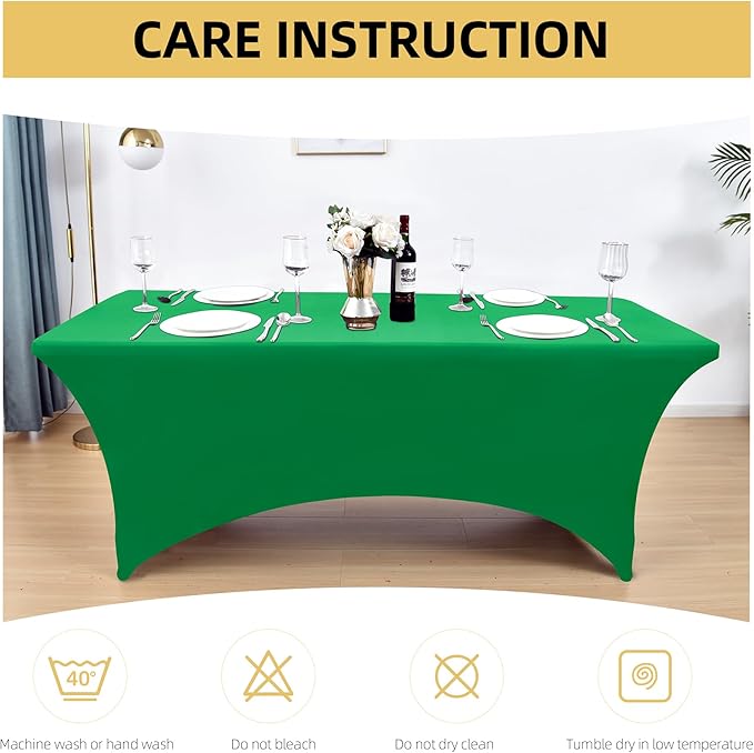 10-Pack 6ft Spandex Table Covers - Image 6