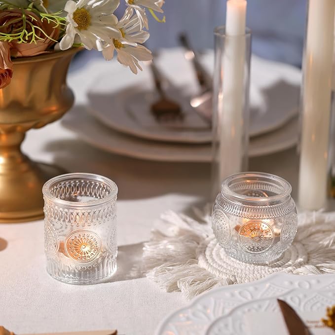 DARJEN Clear Votive Candle Holders Set of 36 - Image 6