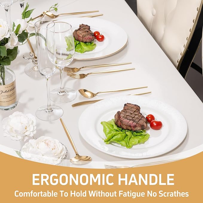 NOCCUR 20-Piece Gold Silverware Set - Image 7
