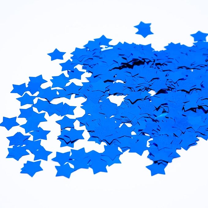 Blue Star Confetti, Foil Glitter Table Confetti, Sparkling by Tim%26Lin