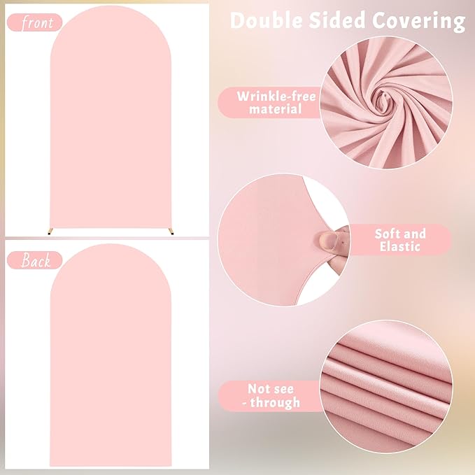 6.6FT Dusty Rose Arch Cover - Image 5