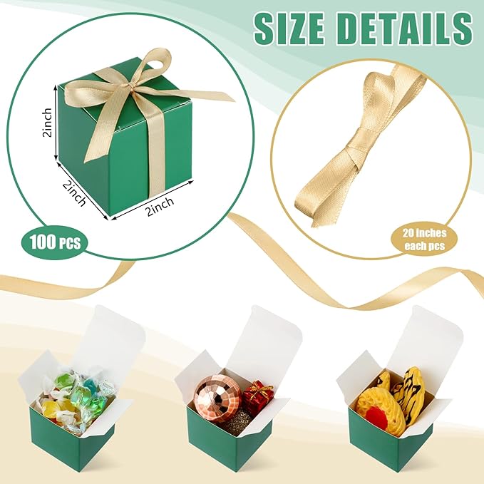Jutom 100 Pcs Mini Favor Boxes Extra Small Candy Boxes Paper - Image 2