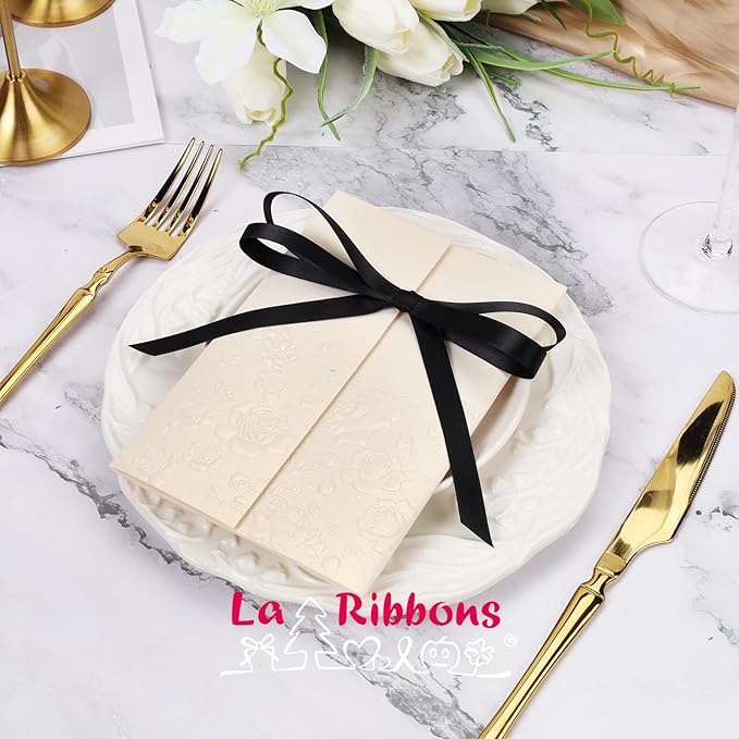 LaRibbons 3/8 Inch 25 Yard Double Faced Satin Ribbon - Image 3