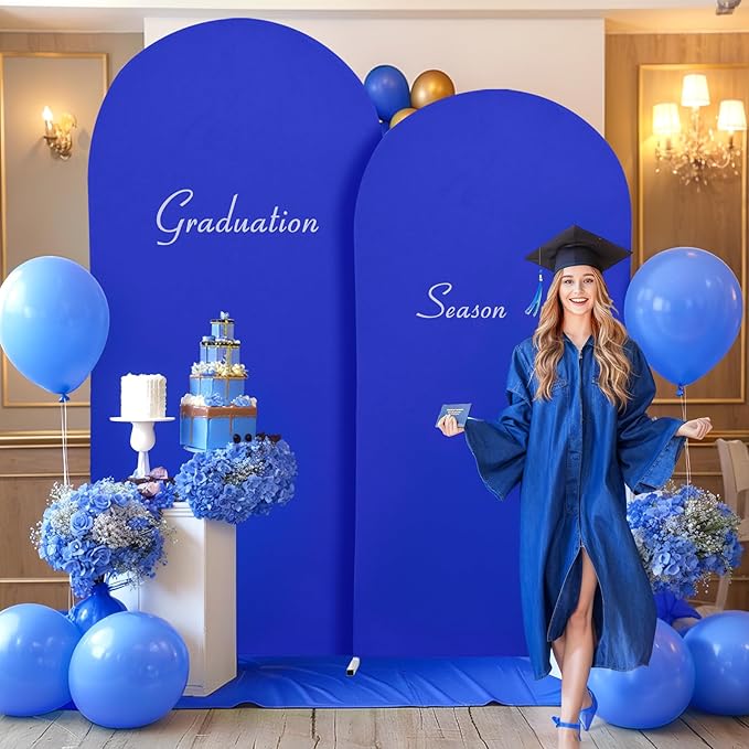 6.6FT Royal Blue Arch Backdrop Cover - Image 2