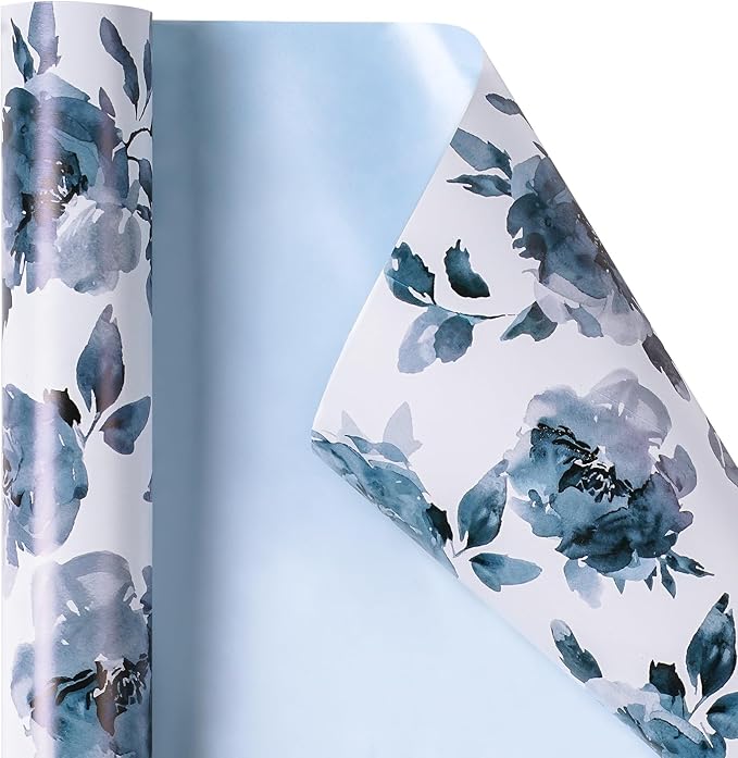 RUSPEPA Reversible Floral Wrapping Paper - Image 2